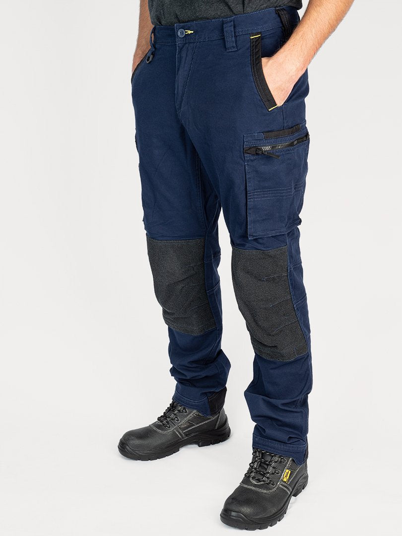 Bisley Flex & Move Stretch Utility Cargo Trousers With Kevlar® Knee Pad Pockets