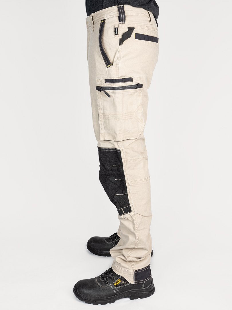 Bisley Flex & Move Stretch Utility Cargo Trousers With Kevlar® Knee Pad Pockets