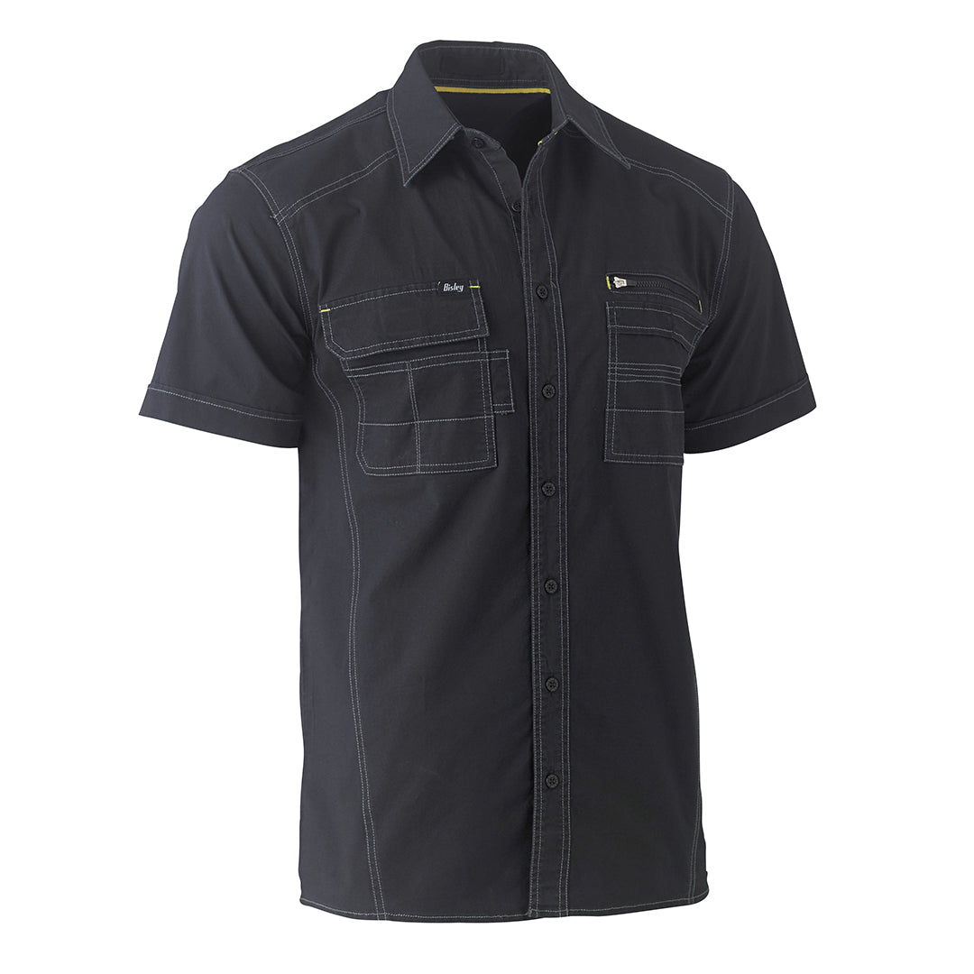 Bisley Shirt Flex & Move Short Sleeve Utility Work Shirt