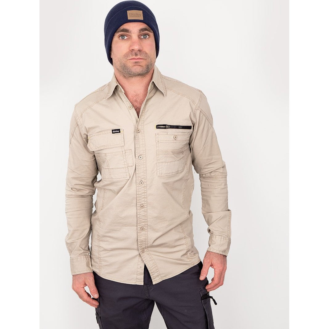 Bisley Flex & Move Long Sleeve Utility Work Shirt