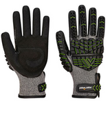 Portwest VHR15 Nitrile Foam Impact Glove #colour_black-green