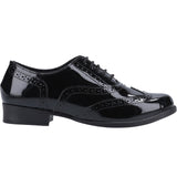 Hush Puppies Kada Senior Patent School Shoe